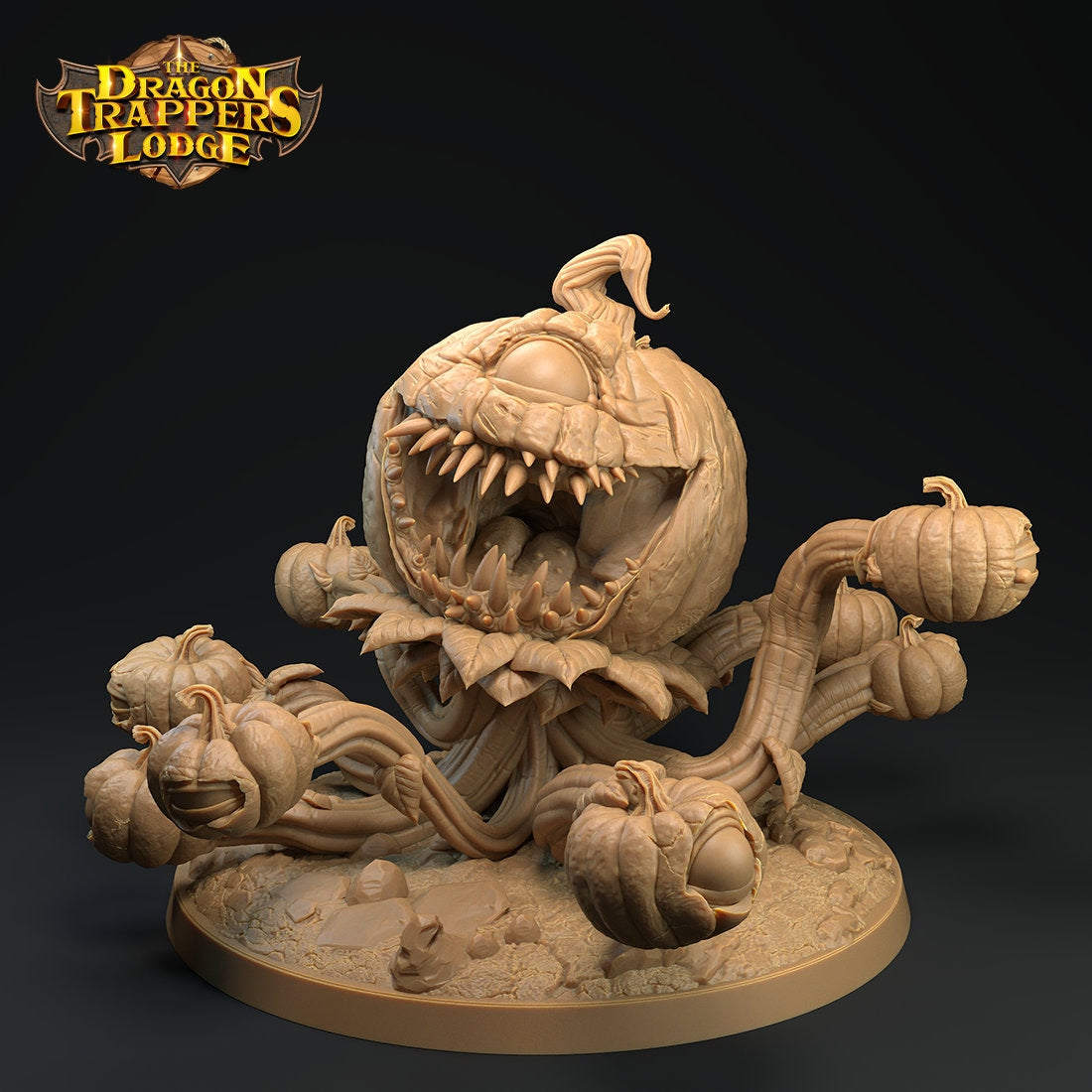 Pumpkin King Miniature | Tabletop RPG Miniature | Dragon Trappers Lodge | Roleplaying 3D Printed Fantasy Mini - 3DPrintDen