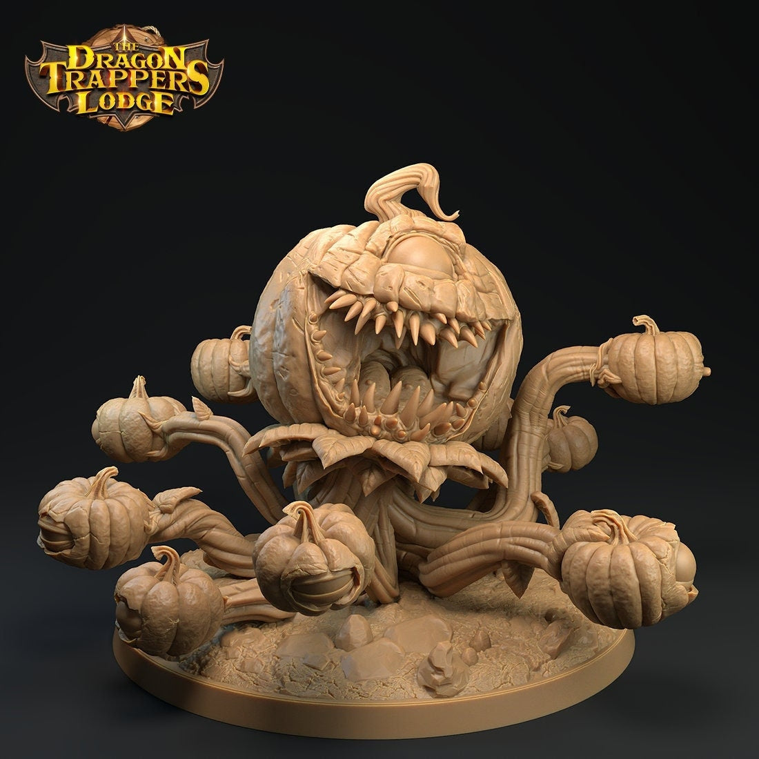 Pumpkin King Miniature | Tabletop RPG Miniature | Dragon Trappers Lodge | Roleplaying 3D Printed Fantasy Mini - 3DPrintDen