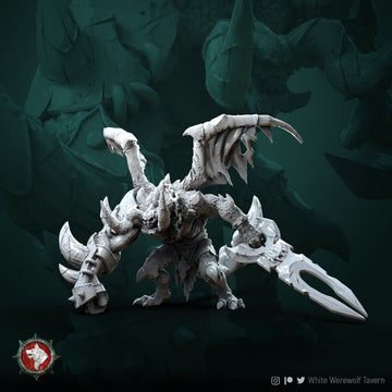 Demon Miniature, Destroyer of Worlds | Tabletop RPG Miniature | White Werewolf Tavern | Roleplaying 3D Printed Fantasy Mini - 3DPrintDen