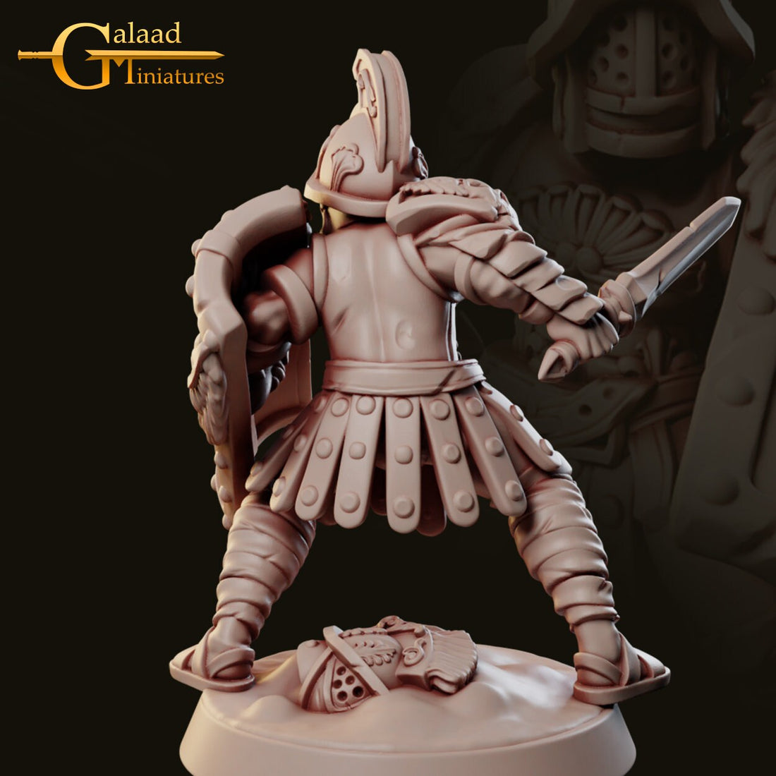 Fighter Miniature | Tabletop RPG Miniature | Galaad Miniatures | Roleplaying 3D Printed Fantasy Mini - 3DPrintDen