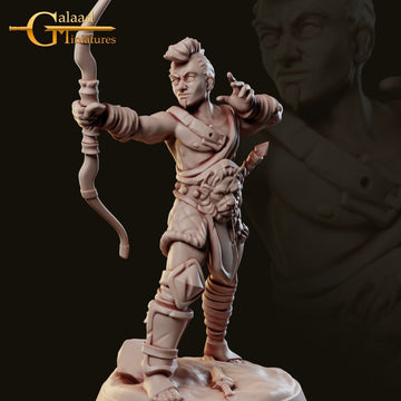 Archer Miniature | Tabletop RPG Miniature | Galaad Miniatures | Roleplaying 3D Printed Fantasy Mini - 3DPrintDen