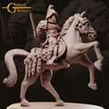 Mounted Fighter Miniature | Tabletop RPG Miniature | Galaad Miniatures | Roleplaying 3D Printed Fantasy Mini - 3DPrintDen