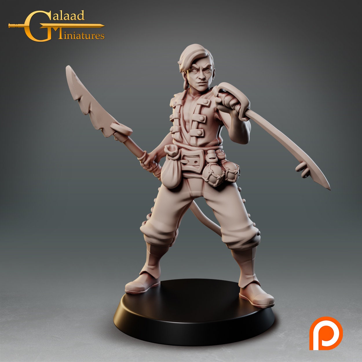 Sailor Miniature | Tabletop RPG Miniature | Galaad Miniatures | Roleplaying 3D Printed Fantasy Mini - 3DPrintDen