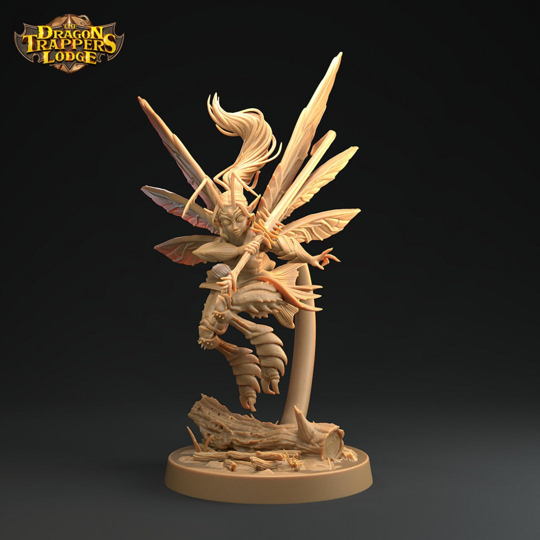 Fairy Fighter Miniature | Tabletop RPG Miniature | Dragon Trappers Lodge | Roleplaying 3D Printed Fantasy Mini - 3DPrintDen