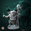 Frogfolk Shaman Miniature | Tabletop RPG Miniature | White Werewolf Tavern | Roleplaying 3D Printed Fantasy Mini - 3DPrintDen