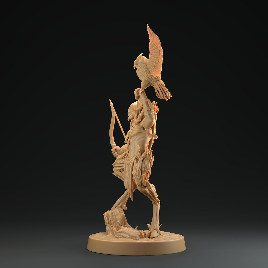 Satyr Hunter Miniature | Tabletop RPG Miniature | Dragon Trappers Lodge | Roleplaying 3D Printed Fantasy Mini - 3DPrintDen