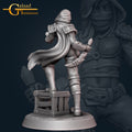 Female Rogue Miniature | Tabletop RPG Miniature | Galaad Miniatures | Roleplaying 3D Printed Fantasy Mini - 3DPrintDen