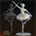 Ballerina Miniature | Tabletop RPG Miniature | Great Grimoire | Roleplaying 3D Printed Fantasy Mini - 3DPrintDen