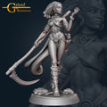 Female Fighter Miniature | Tabletop RPG Miniature | Galaad Miniatures | Roleplaying 3D Printed Fantasy Mini - 3DPrintDen