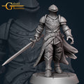 Knight Miniature | Tabletop RPG Miniature | Galaad Miniatures | Roleplaying 3D Printed Fantasy Mini - 3DPrintDen