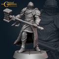 Knight Miniature | Tabletop RPG Miniature | Galaad Miniatures | Roleplaying 3D Printed Fantasy Mini - 3DPrintDen