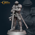 Knight Miniature | Tabletop RPG Miniature | Galaad Miniatures | Roleplaying 3D Printed Fantasy Mini - 3DPrintDen