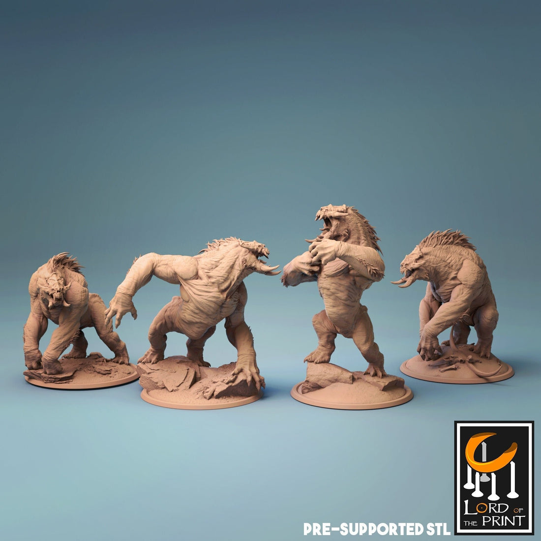 Barluga Miniature | Tabletop RPG Miniature | Rescale Miniature | Roleplaying 3D Printed Fantasy Mini - 3DPrintDen