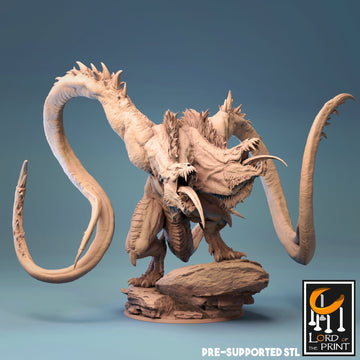 Demogorgon Miniature | Tabletop RPG Miniature | Rescale Miniature | Roleplaying 3D Printed Fantasy Mini - 3DPrintDen