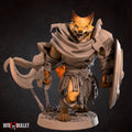 Foxfolk Warrior Miniature | Tabletop RPG Miniature | Bite the Bullet | Roleplaying 3D Printed Fantasy Mini - 3DPrintDen