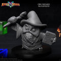 Owl Wizard Miniature | Tabletop RPG Miniature | Epic 'N' Stuff | Roleplaying 3D Printed Fantasy Mini - 3DPrintDen