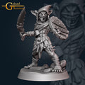 Goblin Fighter Miniature | Tabletop RPG Miniature | Galaad Miniatures | Roleplaying 3D Printed Fantasy Mini - 3DPrintDen