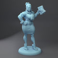 Orc Businesswoman Miniature | Twin Goddess Miniatures | Tabletop RPG Miniature | Roleplaying 3D Printed Fantasy Mini - 3DPrintDen