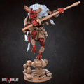 Demon Samurai Miniature | Tabletop RPG Miniature | Bite the Bullet | Roleplaying 3D Printed Fantasy Mini - 3DPrintDen