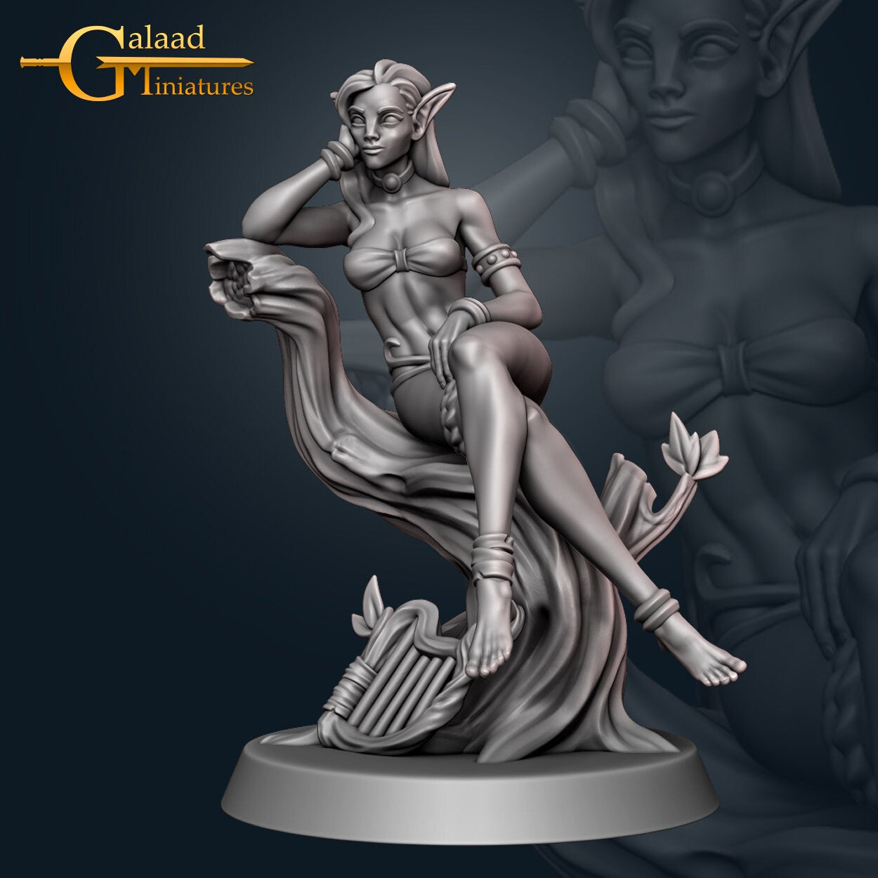 Fairy Miniature | Tabletop RPG Miniature | Galaad Miniatures | Roleplaying 3D Printed Fantasy Mini - 3DPrintDen