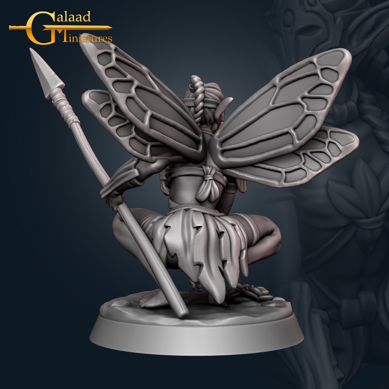 Fairy Miniature | Tabletop RPG Miniature | Galaad Miniatures | Roleplaying 3D Printed Fantasy Mini - 3DPrintDen