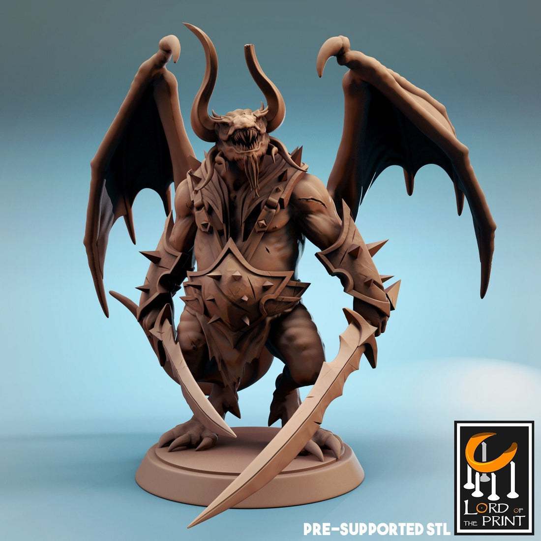 Half Dragon Soldier Miniature | Tabletop RPG Miniature | Rescale Miniature | Roleplaying 3D Printed Fantasy Mini - 3DPrintDen