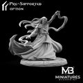 Sorcerer Miniature, Zindam | Tabletop RPG Miniature | Miniatures Blueprint | Roleplaying 3D Printed Fantasy Mini - 3DPrintDen