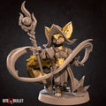 Female Foxfolk Wizard Miniature | Tabletop RPG Miniature | Bite the Bullet | Roleplaying 3D Printed Fantasy Mini - 3DPrintDen