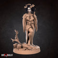 Geisha Miniature | Tabletop RPG Miniature | Bite the Bullet | Roleplaying 3D Printed Fantasy Mini - 3DPrintDen