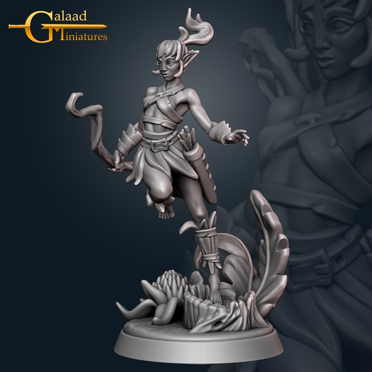 Fairy Miniature | Tabletop RPG Miniature | Galaad Miniatures | Roleplaying 3D Printed Fantasy Mini - 3DPrintDen