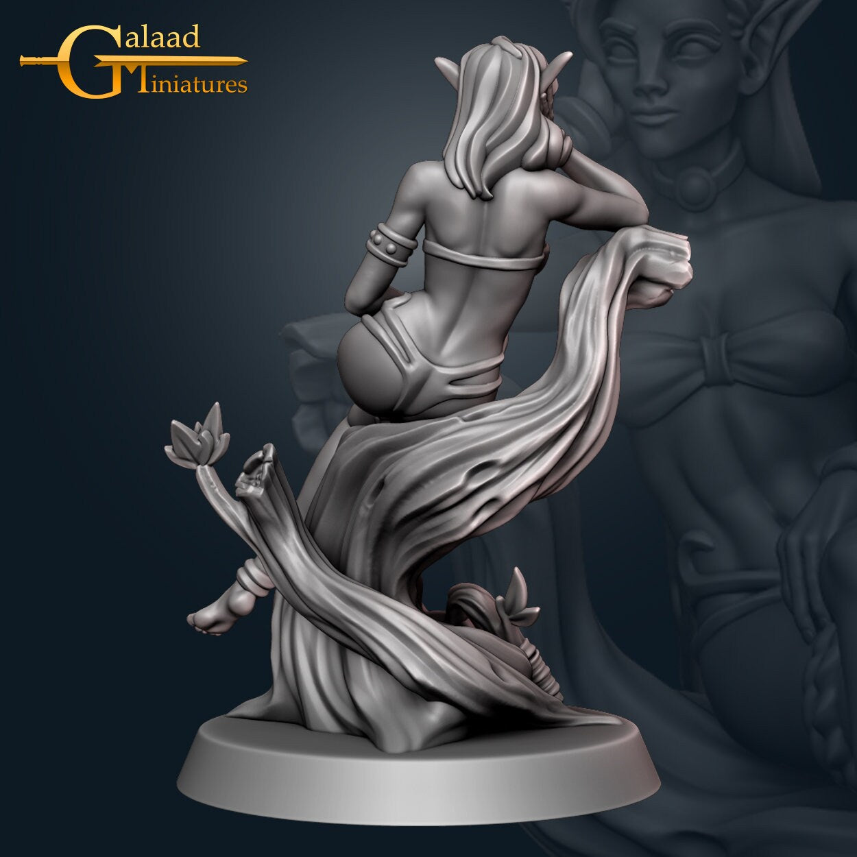 Fairy Miniature | Tabletop RPG Miniature | Galaad Miniatures | Roleplaying 3D Printed Fantasy Mini - 3DPrintDen