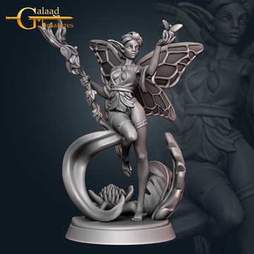 Fairy Miniature | Tabletop RPG Miniature | Galaad Miniatures | Roleplaying 3D Printed Fantasy Mini - 3DPrintDen