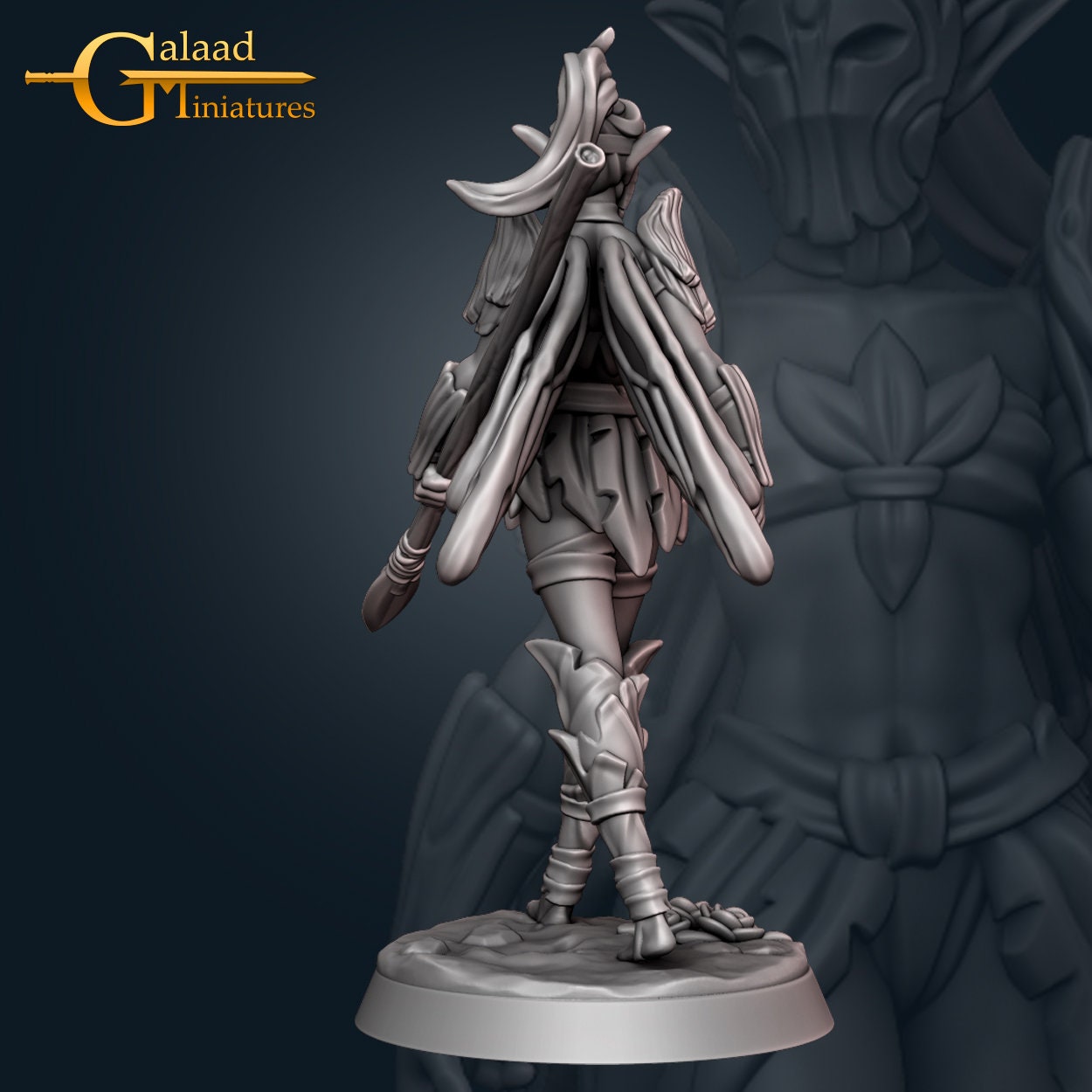 Fairy Miniature | Tabletop RPG Miniature | Galaad Miniatures | Roleplaying 3D Printed Fantasy Mini - 3DPrintDen