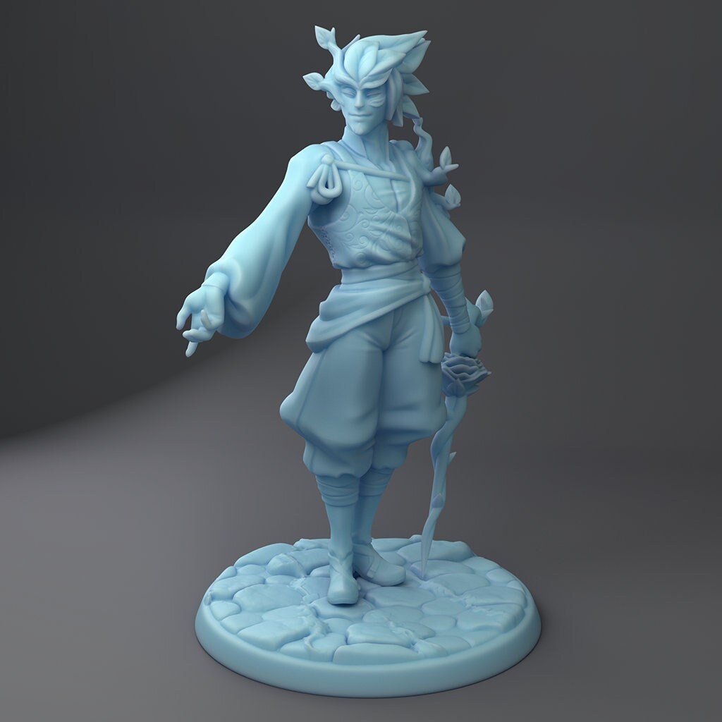 Plantman Miniature | Twin Goddess Miniatures | Tabletop RPG Miniature | Roleplaying 3D Printed Fantasy Mini - 3DPrintDen