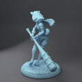 Catgirl Warrior Miniature | Twin Goddess Miniatures | Tabletop RPG Miniature | Roleplaying 3D Printed Fantasy Mini - 3DPrintDen