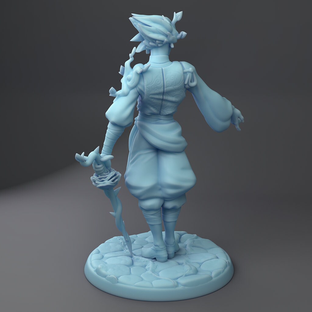 Plantman Miniature | Twin Goddess Miniatures | Tabletop RPG Miniature | Roleplaying 3D Printed Fantasy Mini - 3DPrintDen