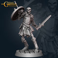 Skeleton Warrior Miniature | Tabletop RPG Miniature | Galaad Miniatures | Roleplaying 3D Printed Fantasy Mini - 3DPrintDen