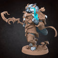 Female Werewolf Druid Miniature | Tabletop RPG Miniature | Bite the Bullet | Roleplaying 3D Printed Fantasy Mini - 3DPrintDen