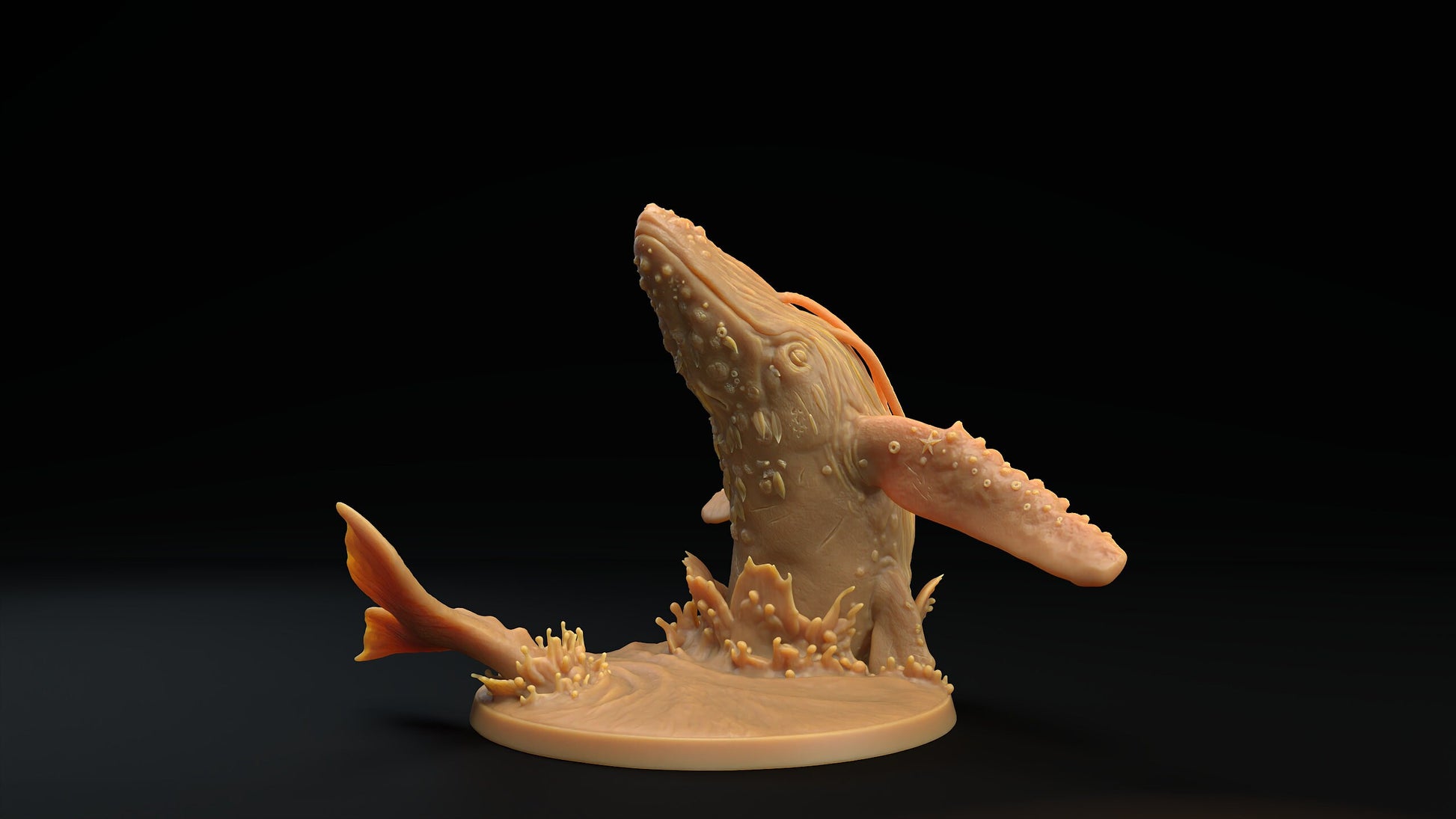 Whale Spirit Miniature | Tabletop RPG Miniature | Dragon Trappers Lodge | Roleplaying 3D Printed Fantasy Mini - 3DPrintDen