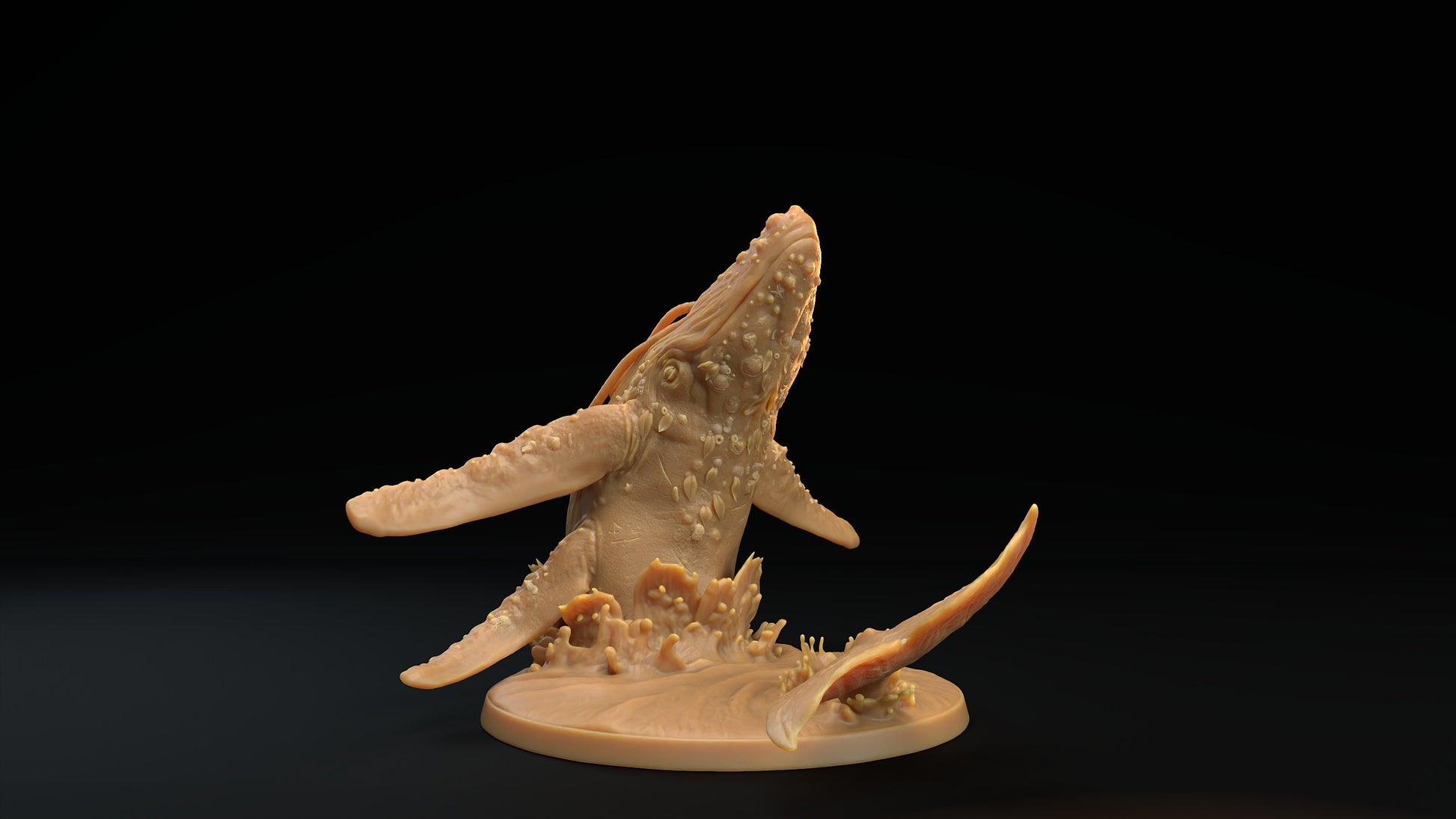 Whale Spirit Miniature | Tabletop RPG Miniature | Dragon Trappers Lodge | Roleplaying 3D Printed Fantasy Mini - 3DPrintDen