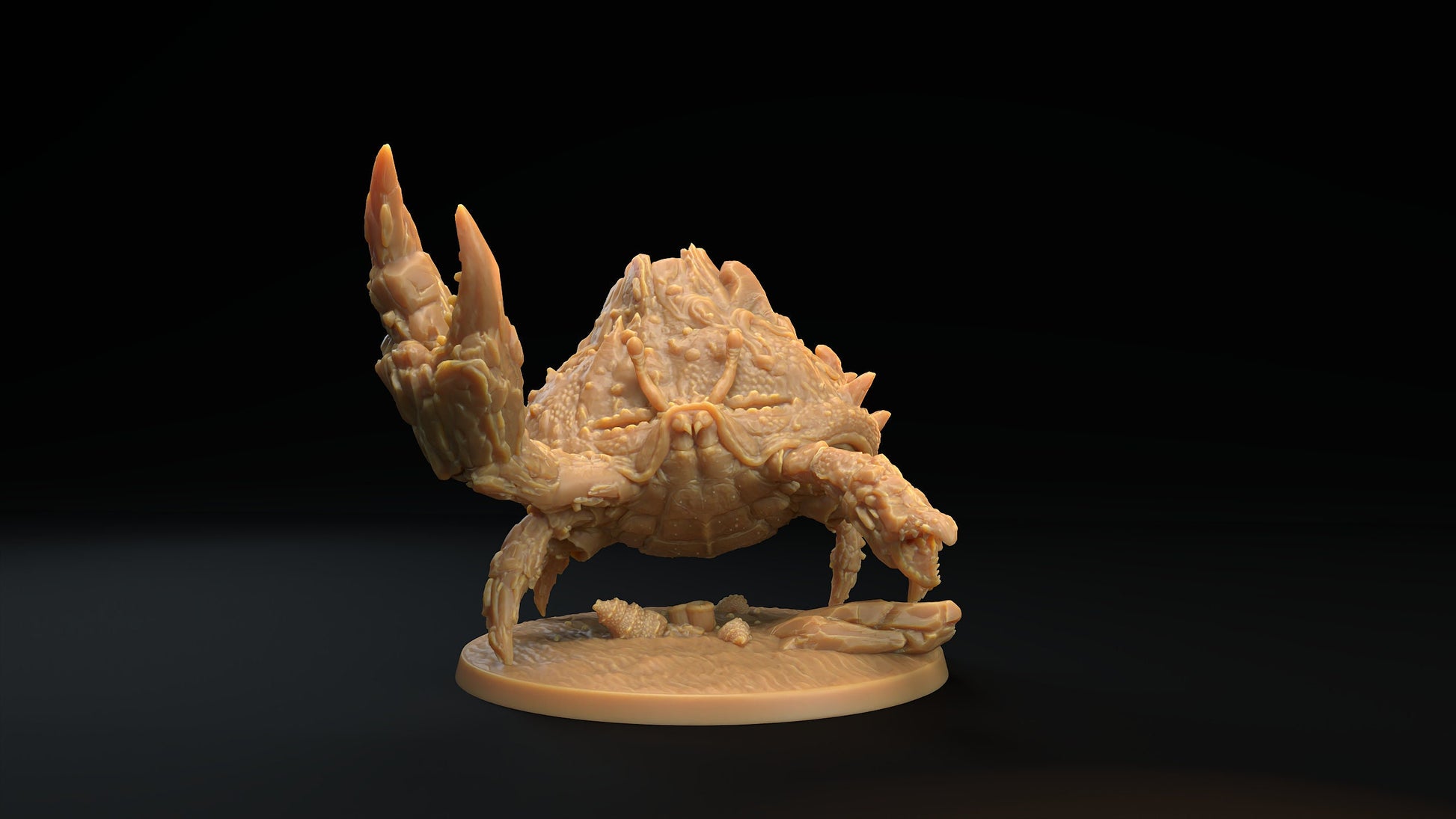 Giant Crab Miniature | Tabletop RPG Miniature | Dragon Trappers Lodge | Roleplaying 3D Printed Fantasy Mini - 3DPrintDen