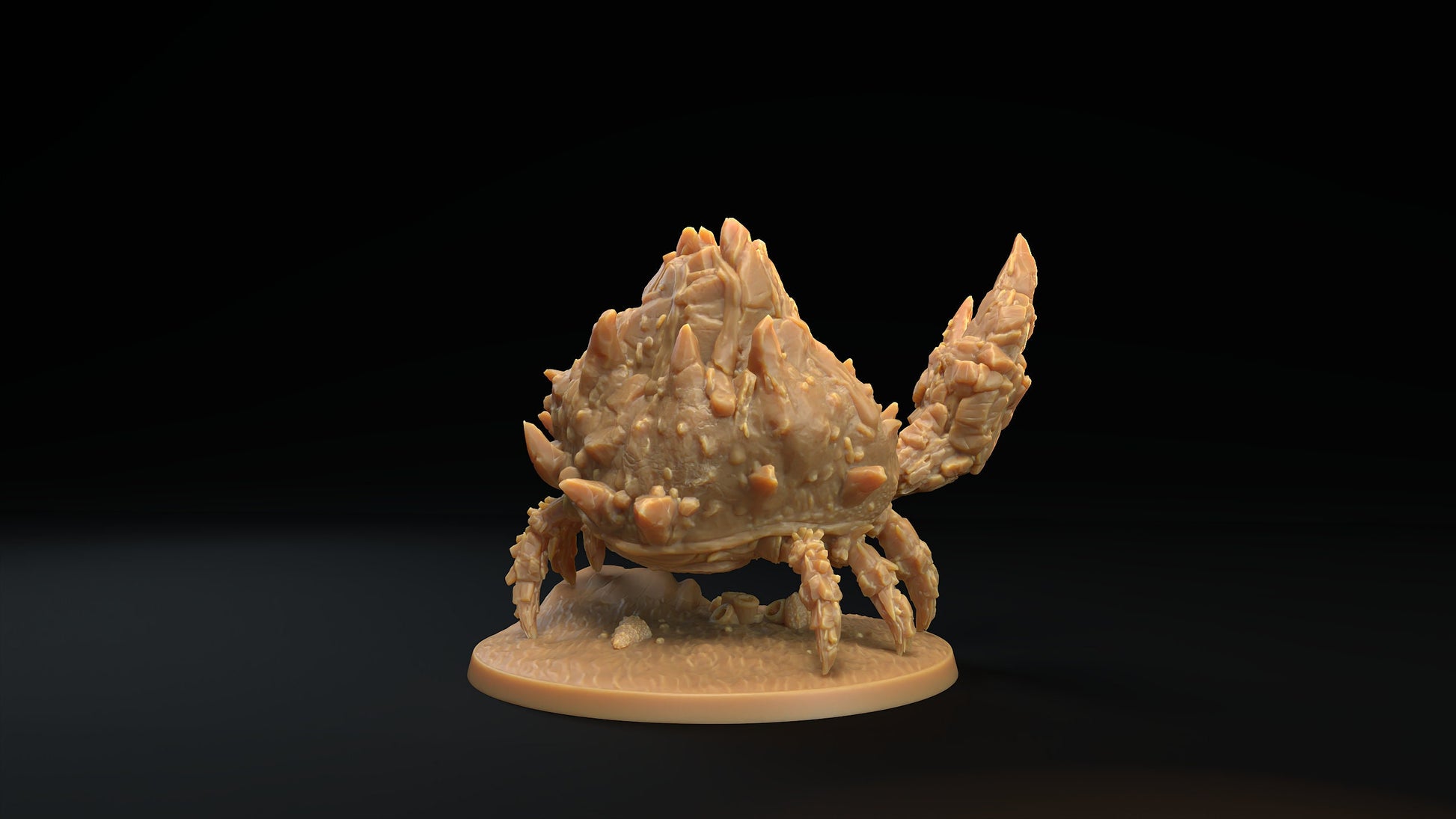 Giant Crab Miniature | Tabletop RPG Miniature | Dragon Trappers Lodge | Roleplaying 3D Printed Fantasy Mini - 3DPrintDen