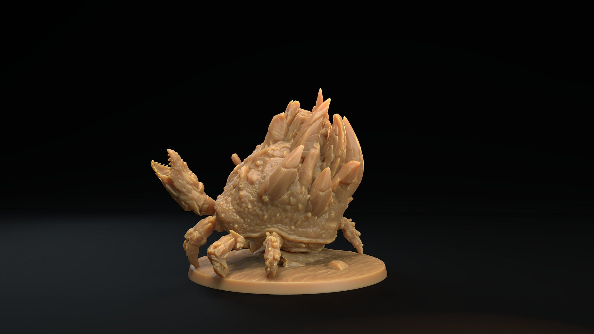 Giant Crab Miniature | Tabletop RPG Miniature | Dragon Trappers Lodge | Roleplaying 3D Printed Fantasy Mini - 3DPrintDen