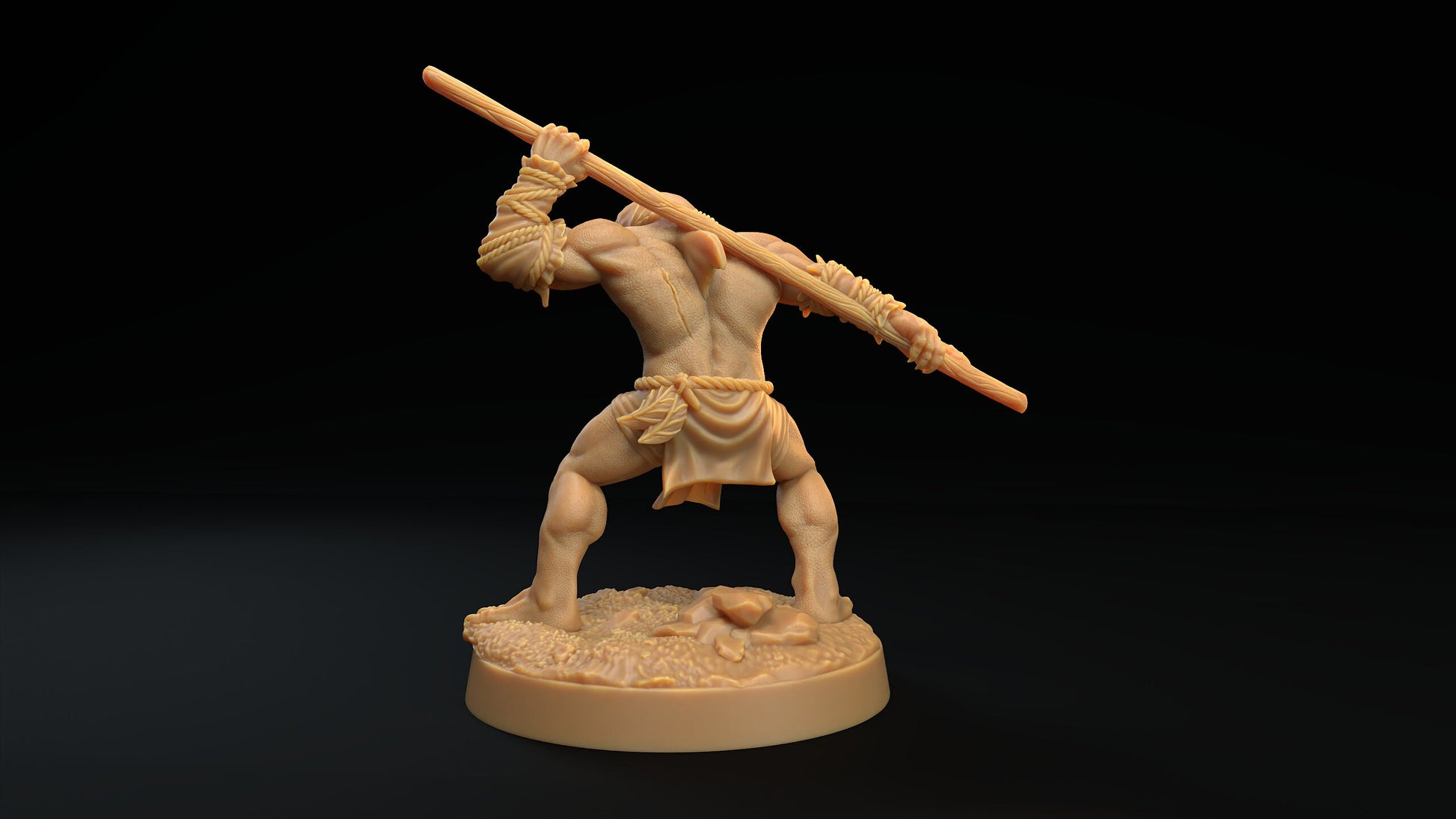 Sharkman Fighter Miniature | Tabletop RPG Miniature | Dragon Trappers Lodge | Roleplaying 3D Printed Fantasy Mini - 3DPrintDen