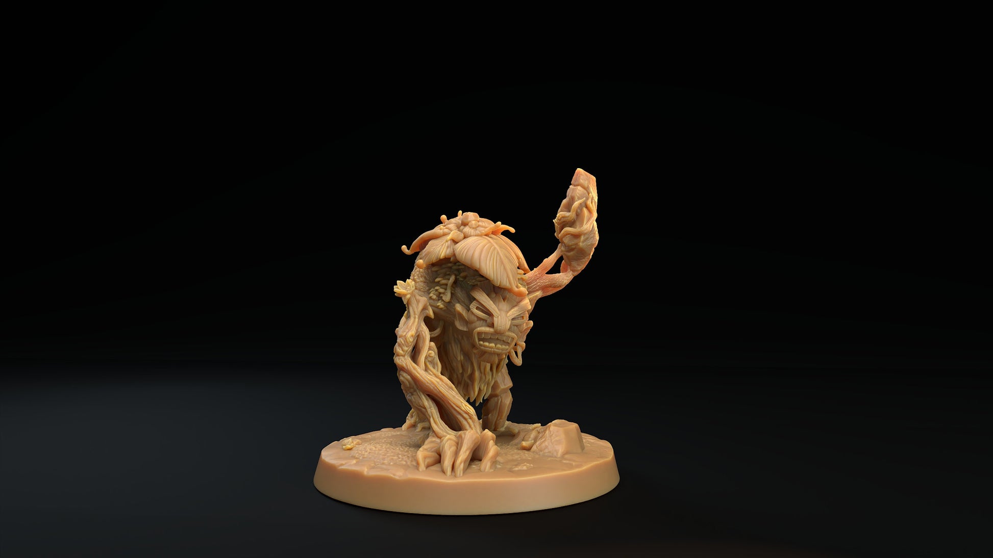 Tiki Spirit Miniature | Tabletop RPG Miniature | Dragon Trappers Lodge | Roleplaying 3D Printed Fantasy Mini - 3DPrintDen