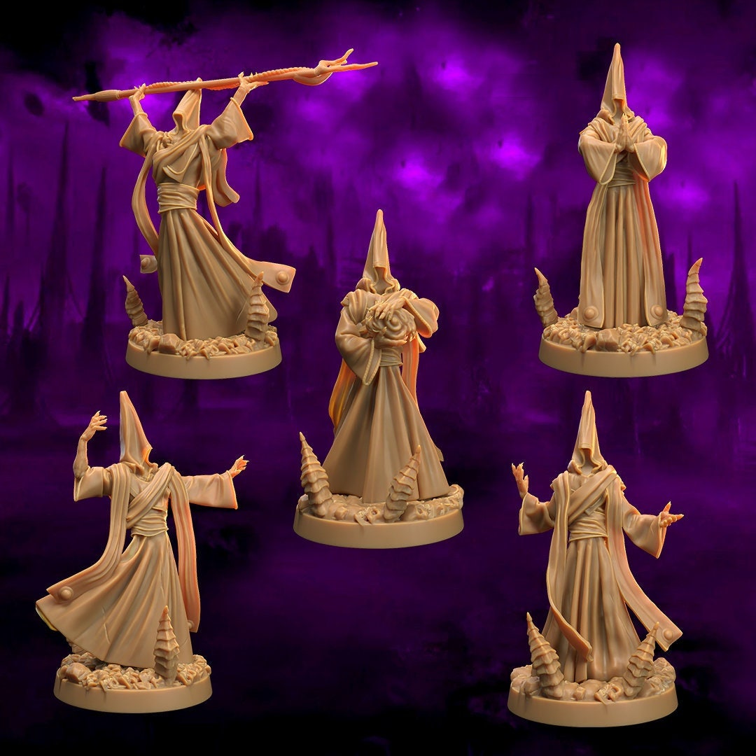 Cultist Miniature | Tabletop RPG Miniature | Dragon Trappers Lodge | Roleplaying 3D Printed Fantasy Mini - 3DPrintDen