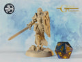 Female Knight Miniature | Tabletop RPG Miniature | Galaad Miniatures | Roleplaying 3D Printed Fantasy Mini - 3DPrintDen