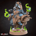 Female Werewolf Warlock Miniature | Tabletop RPG Miniature | Bite the Bullet | Roleplaying 3D Printed Fantasy Mini - 3DPrintDen