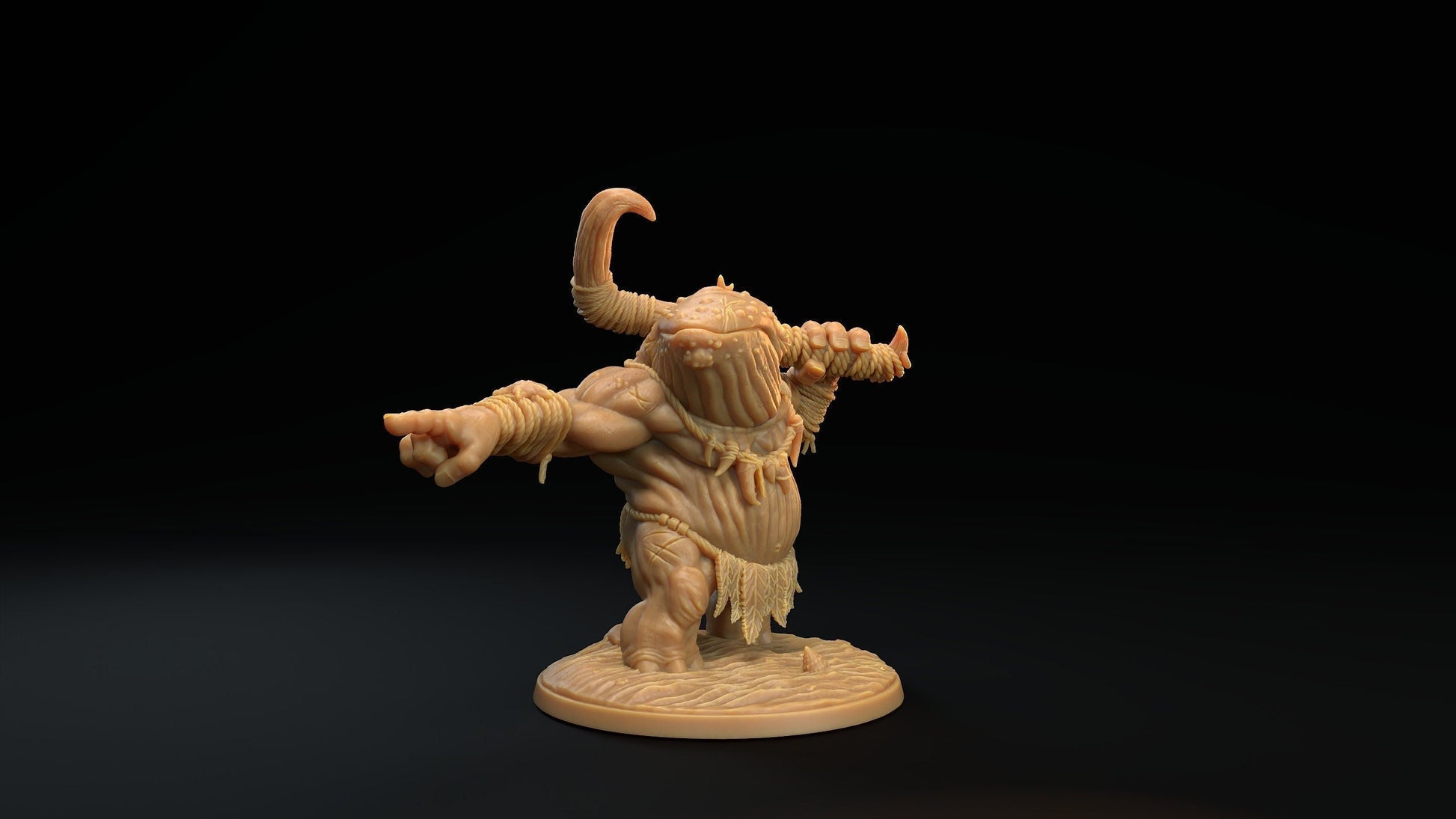 Whale Lord Miniature | Tabletop RPG Miniature | Dragon Trappers Lodge | Roleplaying 3D Printed Fantasy Mini - 3DPrintDen