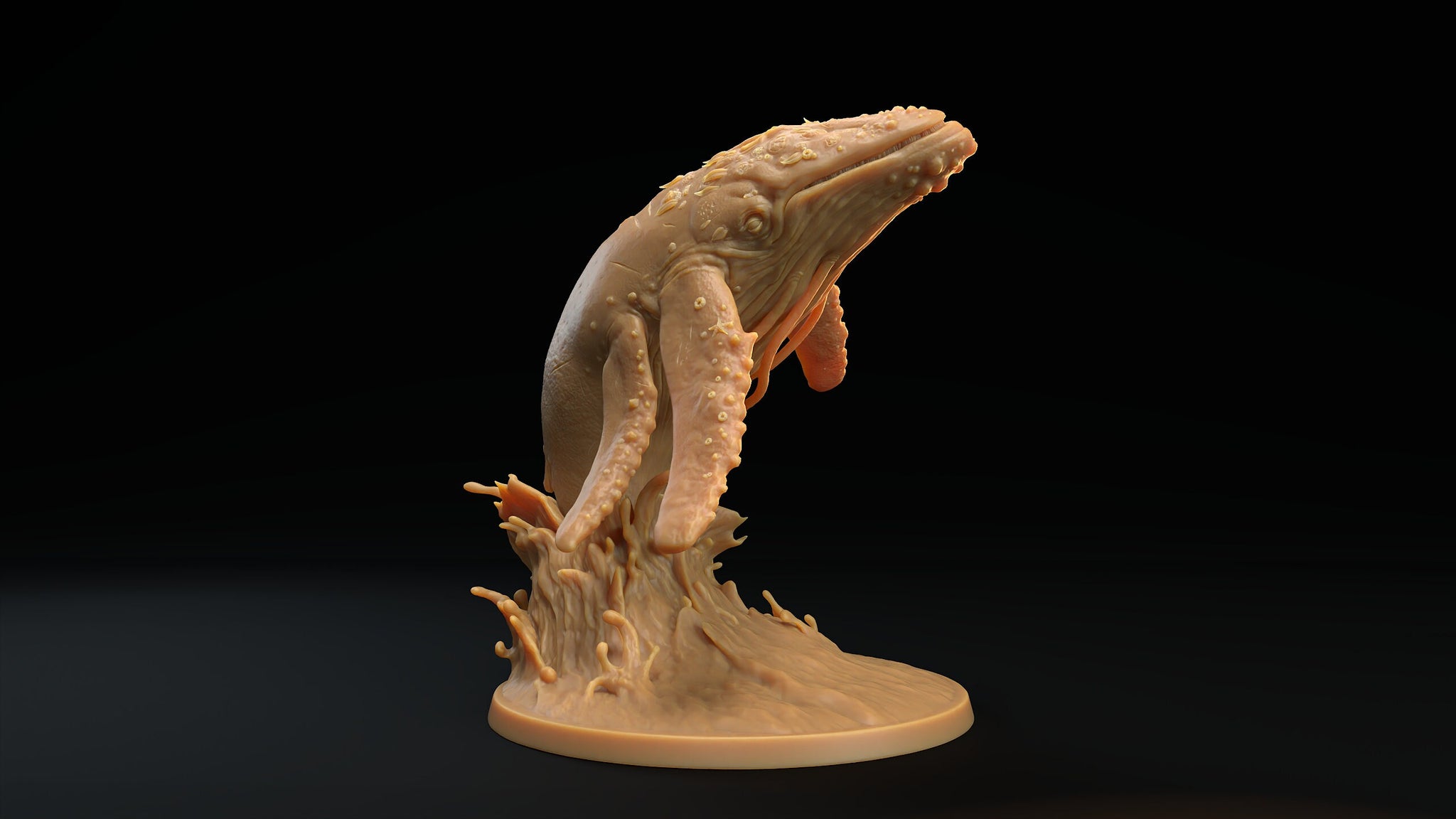 Whale Spirit Miniature | Tabletop RPG Miniature | Dragon Trappers Lodge | Roleplaying 3D Printed Fantasy Mini - 3DPrintDen